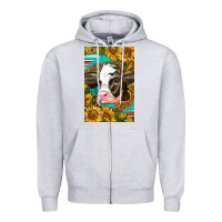 Heather Grey Cute Baby Calf Zipper Hoodie - LillyAllenDesigns