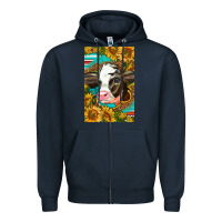 Navy Cute Baby Calf Zipper Hoodie - LillyAllenDesigns