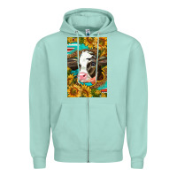 Seafoam Cute Baby Calf Zipper Hoodie - LillyAllenDesigns