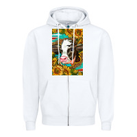 White Cute Baby Calf Zipper Hoodie - LillyAllenDesigns