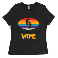 Black I Leveled Up From Wife To Mommy Ladies Tee - Bettercallsaul