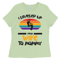 Matcha I Leveled Up From Wife To Mommy Ladies Tee - Bettercallsaul