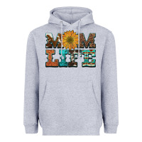 Heather Grey western cowhide leopard turquoise  leather aztec sunflower mom Heavyweight Hoodie - Artiststas