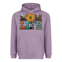 Lavender western cowhide leopard turquoise  leather aztec sunflower mom Heavyweight Hoodie - Artiststas