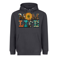 Smoke western cowhide leopard turquoise  leather aztec sunflower mom Heavyweight Hoodie - Artiststas