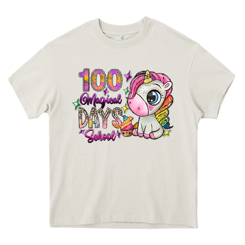 100 Magical Days School Heavy Core Tee by SublimationCraftShop | Teevron