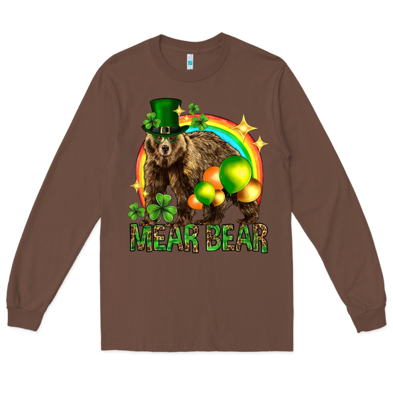 St. Patrick's Day Mear Bear Long Sleeve Tee by HowdyJamesFarm | Teevron