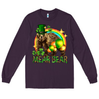 Plum St. Patrick's Day mear bear Long Sleeve Tee - HowdyJamesFarm