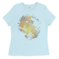 City Map Street Travel Souvenir Tourist Oakland California T Shirt Ladies Tee | Teevron