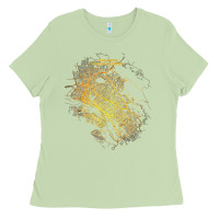Matcha city map street travel souvenir tourist oakland california t shirt Ladies Tee - trangStudio