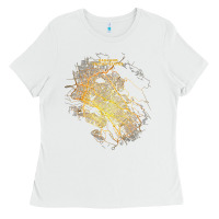 White city map street travel souvenir tourist oakland california t shirt Ladies Tee - trangStudio