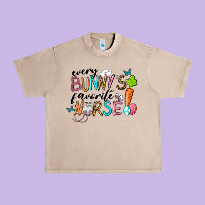 Every Bunnys Favorite Nurse Urban Heavy Tee Designed By Ranaportraitstore