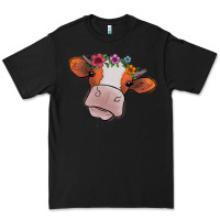 Black cow with flowers Premium Tee - Bettercallsaul