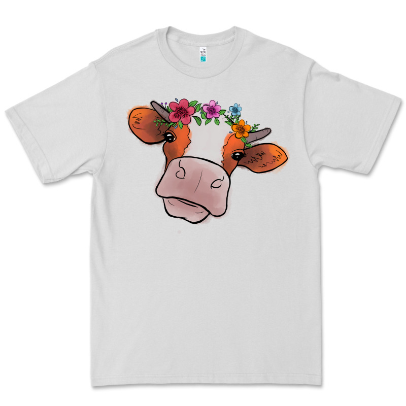 Cow With Flowers Premium Tee by Bettercallsaul | Teevron
