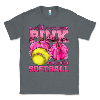 Charcoal Heather In October We Wear Pink and Watch Softball Classic Tee - texasbilliewilder