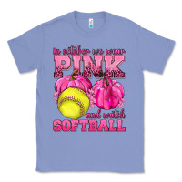 Colony Blue In October We Wear Pink and Watch Softball Classic Tee - texasbilliewilder