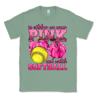 Sage In October We Wear Pink and Watch Softball Classic Tee - texasbilliewilder