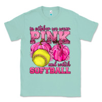 Seafoam In October We Wear Pink and Watch Softball Classic Tee - texasbilliewilder