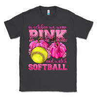 Smoke In October We Wear Pink and Watch Softball Classic Tee - texasbilliewilder