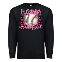 Black in october we wear pink baseball Premium Sweatshirt - BarkalooDesign