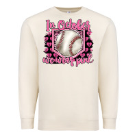 Sandshell in october we wear pink baseball Premium Sweatshirt - BarkalooDesign