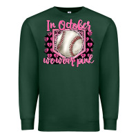 Sports Green in october we wear pink baseball Premium Sweatshirt - BarkalooDesign