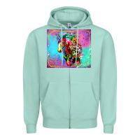 Seafoam Colorful Unicorn Horse Zipper Hoodie - LillyAllenDesigns