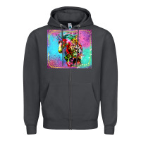 Smoke Colorful Unicorn Horse Zipper Hoodie - LillyAllenDesigns