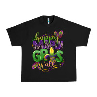 Black happy mardi gras yall Urban Heavy Tee - CowGirlArtShop