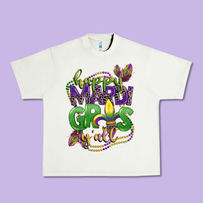 Happy Mardi Gras Yall Urban Heavy Tee Designed By Cowgirlartshop
