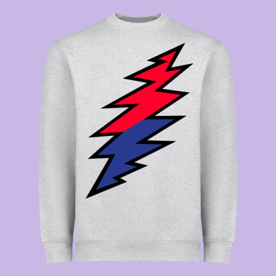 Lazy Lightning Bolt Heavyweight Sweatshirt Designed By Inspiradesign
