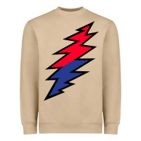 Mushroom Lazy Lightning Bolt Heavyweight Sweatshirt - InspiraDesign