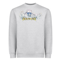 Heather Grey Megadeath caught Heavyweight Sweatshirt - InspiraDesign