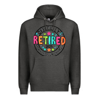 Charcoal Heather Officially Retired 2025 not my problem anymore Premium Hoodie - CowhideDigitalArt
