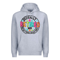 Heather Grey Officially Retired 2025 not my problem anymore Premium Hoodie - CowhideDigitalArt