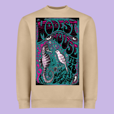 Modest Mouse Heavyweight Sweatshirt Designed By Inspiradesign