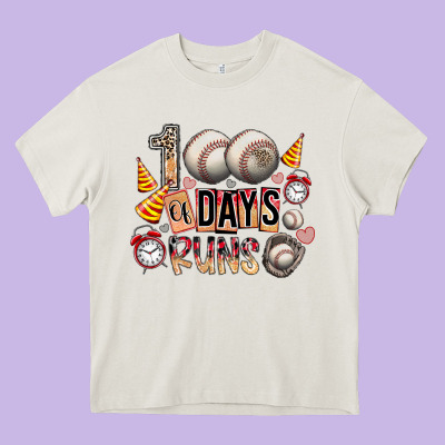 100 Of Days Runs Heavy Core Tee Designed By Sublimationcraftshop