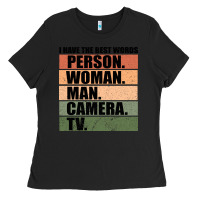 Black Person Woman Man Camera Tv Ladies Tee - Bettercallsaul