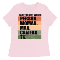 Bubblegum Pink Person Woman Man Camera Tv Ladies Tee - Bettercallsaul