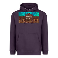 Plum preview custom name turquoise stone leopard bull skull license plate Heavyweight Hoodie - Artiststas