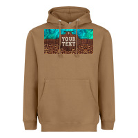 Toasted Coconut preview custom name turquoise stone leopard bull skull license plate Heavyweight Hoodie - Artiststas
