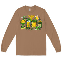 Toasted Coconut St. Patrick's Day Nurse coffee cups Long Sleeve Tee - HowdyJamesFarm