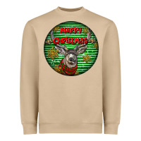 Mule Buck Deer Head Christmas Heavyweight Sweatshirt | Teevron