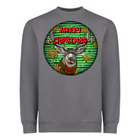 Storm mule buck deer head christmas Heavyweight Sweatshirt - LillyAllenDesigns