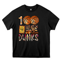 Black 100 of days slam dunks Heavy Core Tee - SublimationCraftShop