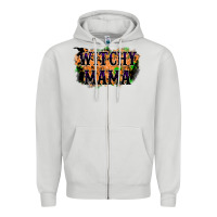Dove Grey witchy mama Zipper Hoodie - RacoonDesign