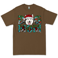 Cacao Christmas Dog Mom Husky Premium Tee - RanaPortraitStore