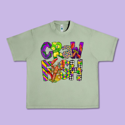 Crawfish Mardi Gras Urban Heavy Tee Designed By Cowgirlartshop