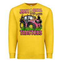 Lemon just a girl who loves tractors Premium Sweatshirt - BarkalooDesign