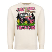 Sandshell just a girl who loves tractors Premium Sweatshirt - BarkalooDesign